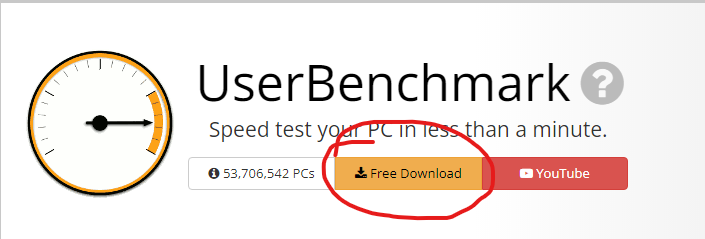 UserBenchmark download page